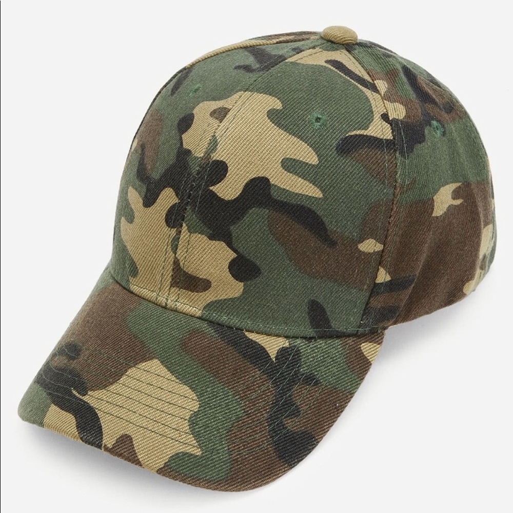 Camo Hat with Velcro adjustable straps